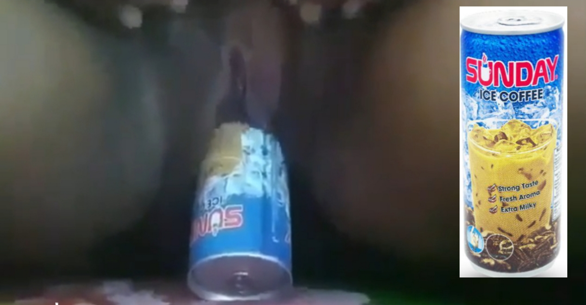 နာမည်ကြီးနေတဲ့အဖုတ်ထဲ sunday ice coffee ဗူးထည့်တဲ့ဆော်