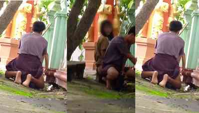 ဘုရားဝန်းဘေးမှာ ဒချိနေတဲ့ အတွဲ